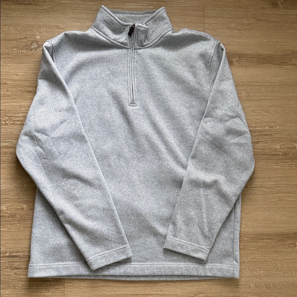 Van Heusen Men's Heather Gray Zip-Up Sweater